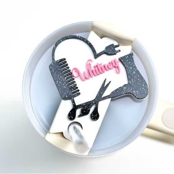 Wholesale personalized name 40 OZ 20/30 OZ  plastic cup lid label